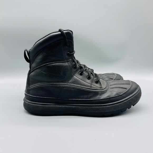 Nike ACG Boots Mens 9.5 Black Waterproof Duck Woodside II 525393-090 Shoes - Picture 1 of 10